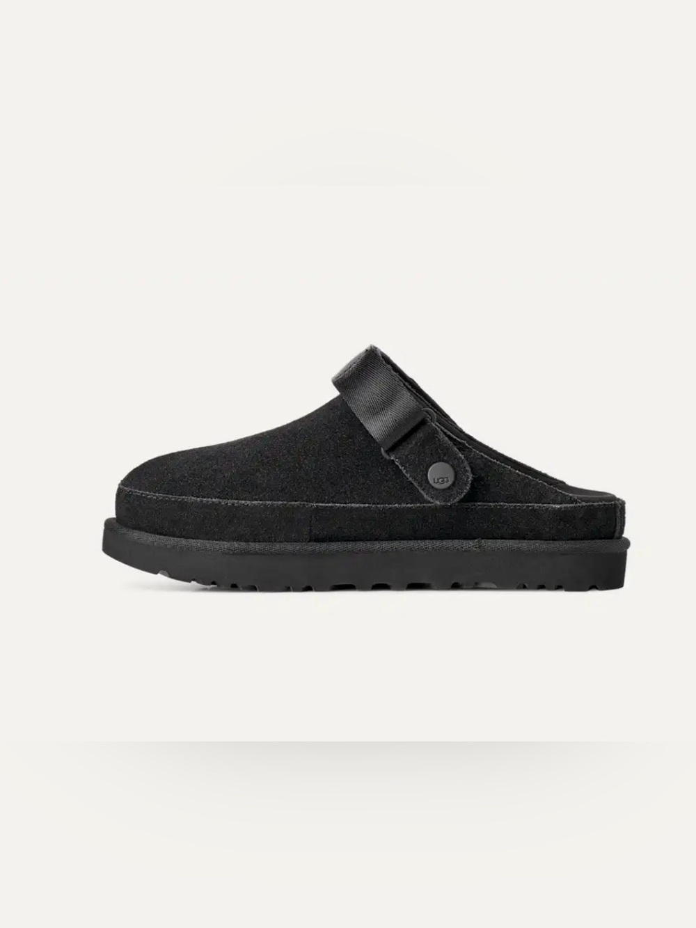 UGG Black Goldenstar Suede Slingback Clog